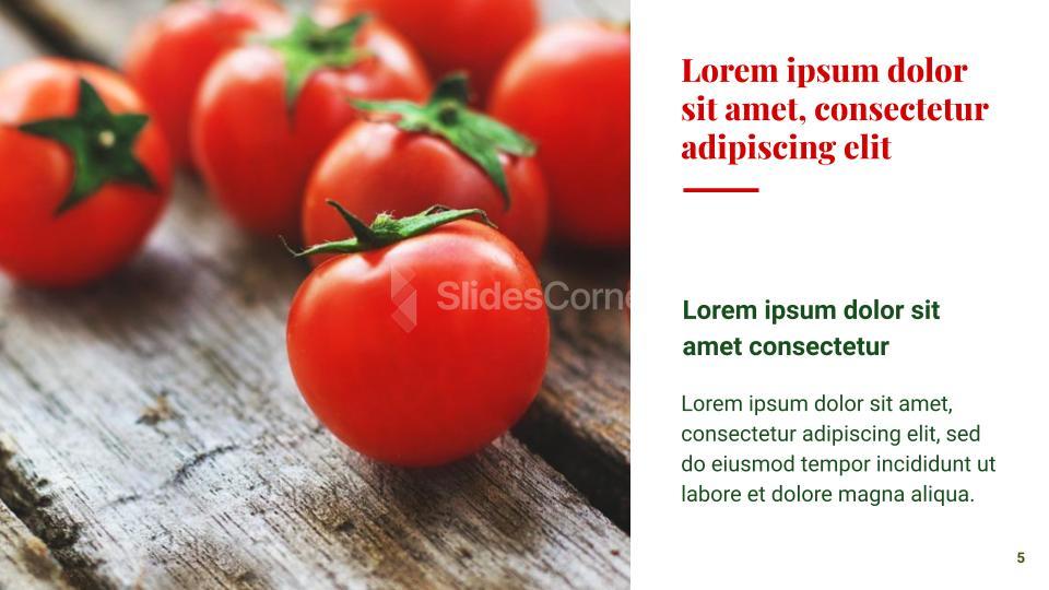 Colorful & Fresh Vegetables Template - SlidesCorner