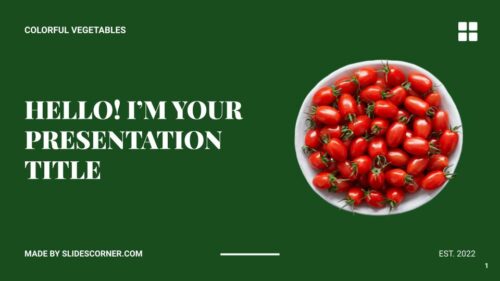 Colorful & Fresh Vegetables Template