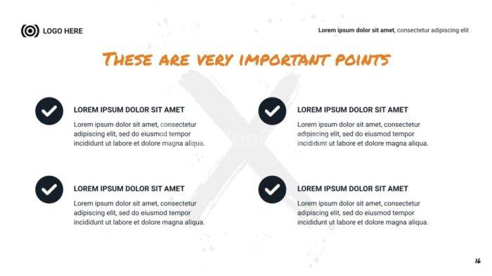 Ben Orange & Blue by SlidesCorner.com