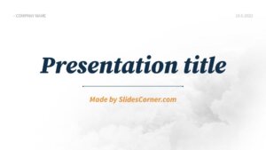 Kathy Blue & Orange template by SlidesCorner.com