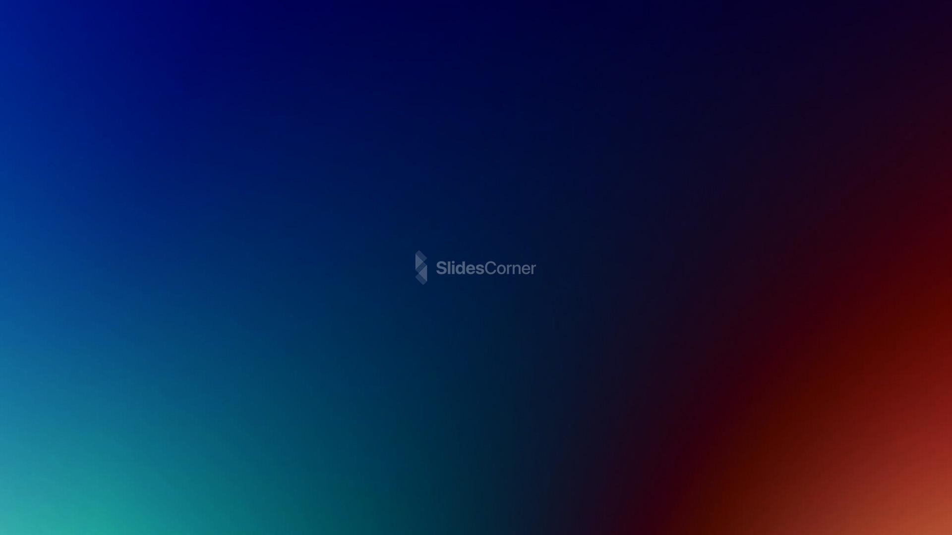 Aesthetic Blue, Red & Green Gradient Background