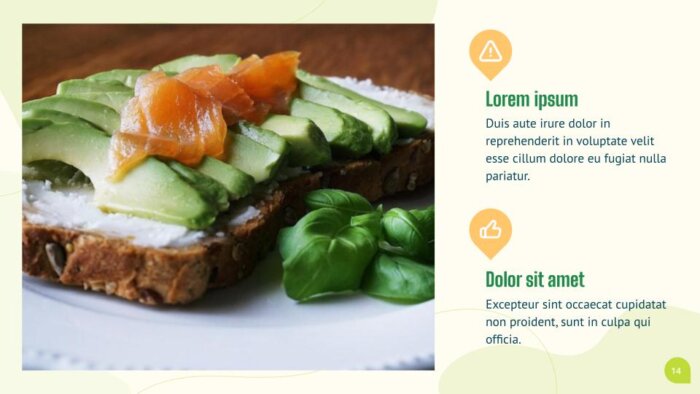 Free healthy food theme for PPT Powerpoint and Google Slides