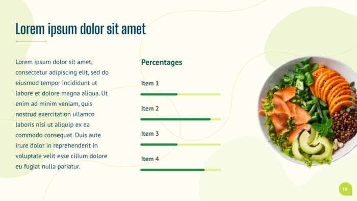 Free healthy food theme for PPT Powerpoint and Google Slides
