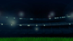 Grass Soccer Field Stadium Background by SlidesCorner