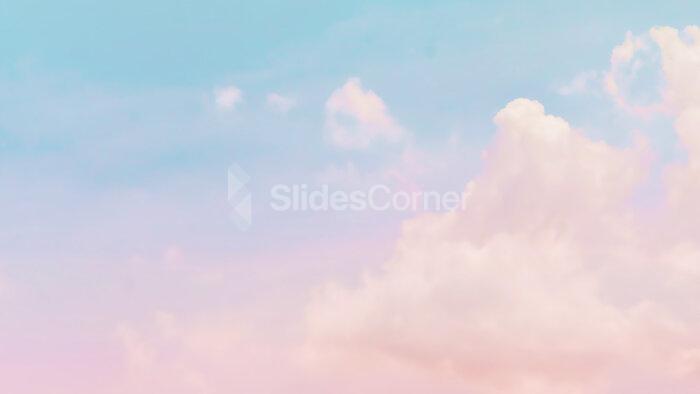 Pink & Blue Clouds Background