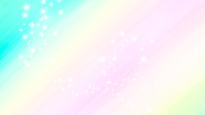 Unicorn & Rainbow Free PPT Background