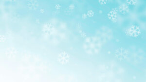 Cyan Winter Snow PPT Background