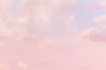 Free PPT background of pastel pink clouds