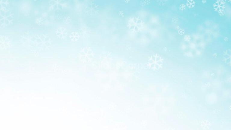 Abstract Winter Free PPT Background With Snowflakes