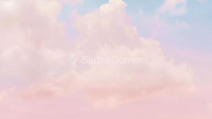 Pink & Blue Clouds Background