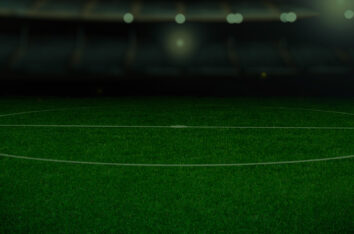 Green Soccer Field Free PPT Background by SlidesCorner