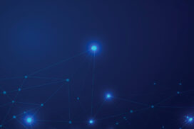 Technology Background with Nodes for PPT PowerPoint and Google Slides