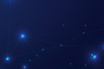 Abstract Blue Dots and Lines PPT Background by SlidesCorner