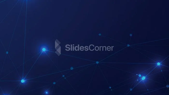 Technology Background with Nodes for PPT PowerPoint and Google Slides