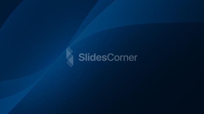 Aesthetic Background for PPT Slides with Dark Blue Waves in HD