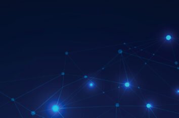 Abstract Blue Dots and Lines PPT Background by SlidesCorner