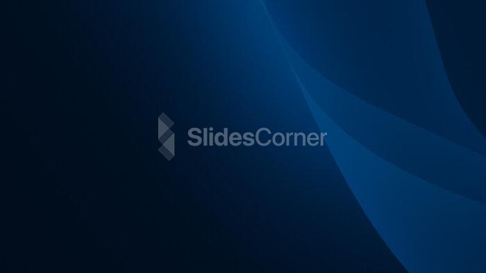 Aesthetic Background for PPT Slides with Dark Blue Waves in HD