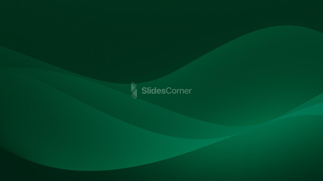 Green Abstract Wave Modern Shape by SlidesCorner