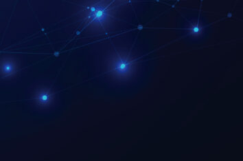 Abstract Blue Dots and Lines PPT Background by SlidesCorner