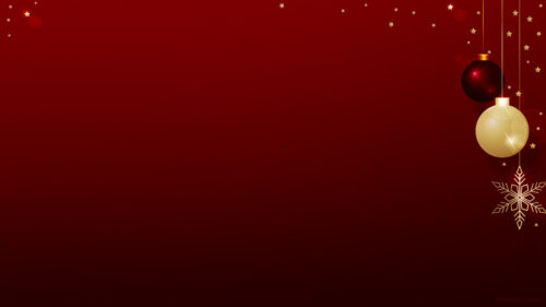 Christmas Free PPT Background Red & Gold