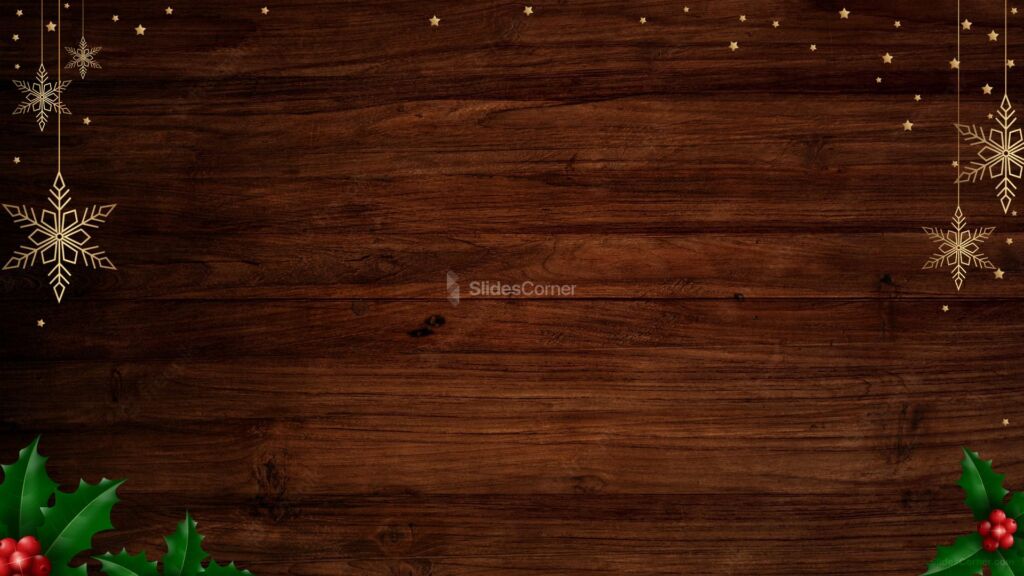 Christmas Snowflakes Free PPT Background