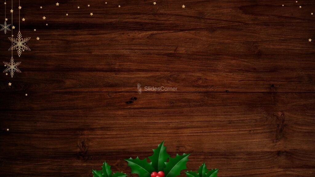 Christmas Snowflakes Free PPT Background