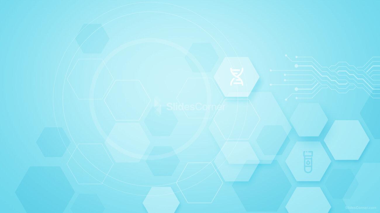 Geometric Hexagons Shape Medicine Science Free PPT Background