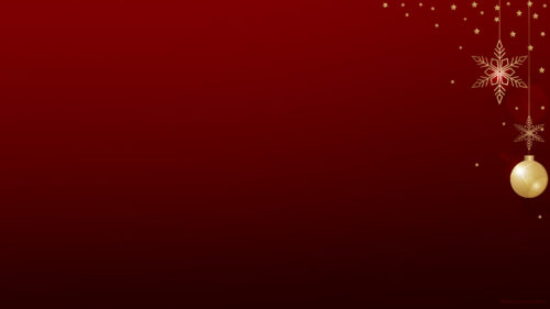 Christmas Free PPT Background Red & Gold