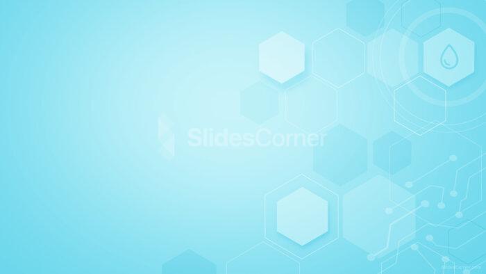 Light Blue Medicine PPT Background for Science