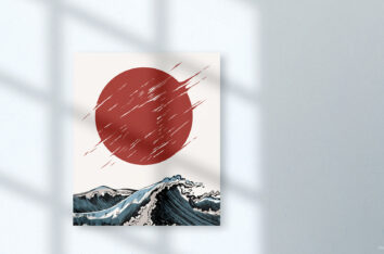 Wall Art Free Zoom Background by SlidesCorner