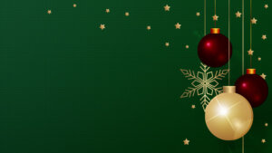 Green, Red & Gold Christmas Free PPT Background by SlidesCorner.com