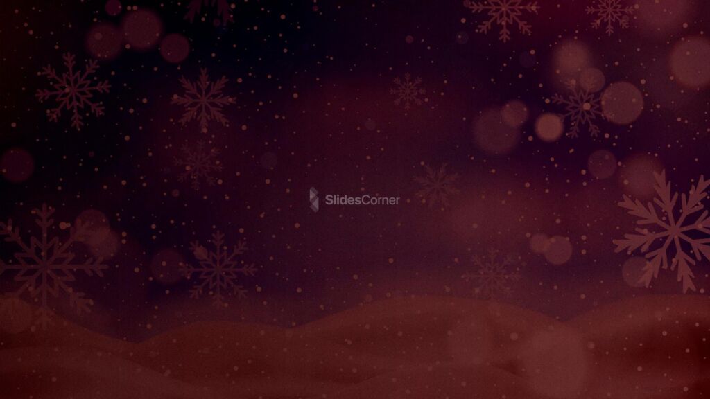 Christmas Snow & Trees Free PPT Background Christmas Snow & Trees Free PPT Background