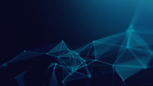 Abstract Background for Tech Dots & Lines Connection by SlidesCorner.com
