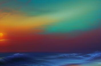 Ocean Waves Background Free PPT Background by SlidesCorner.com