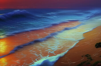 Ocean Waves Background Free PPT Background by SlidesCorner.com