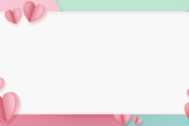 Valentine’s Aesthetic Backgrounds with Pink Hearts