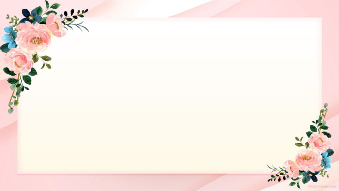 Aesthetic Flower Background Free for PPT & Google Slides