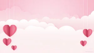 Aesthetic Valentine's Day Wallpapers With Cute Hearts Free For PPT Backgrounds by SlidesCorner.com