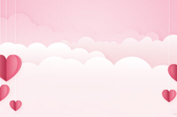 Aesthetic Valentine's Day Wallpapers With Cute Hearts Free For PPT Backgrounds by SlidesCorner.com