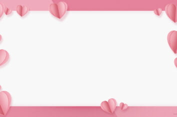 Valentine's Day background With Romantic Pink Hearts Free for PPT by SlidesCorner.com