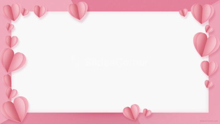 Valentine’s Aesthetic Backgrounds with Pink Hearts