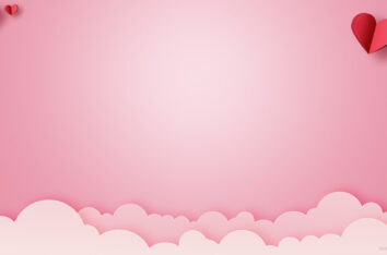 Happy Valentine's Day In Paper Style Design free PPT Background by SlidesCorner.com