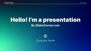 Strong Gradient Colors Template by SlidesCorner.com