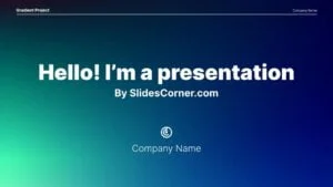 Strong Gradient Colors Template by SlidesCorner.com