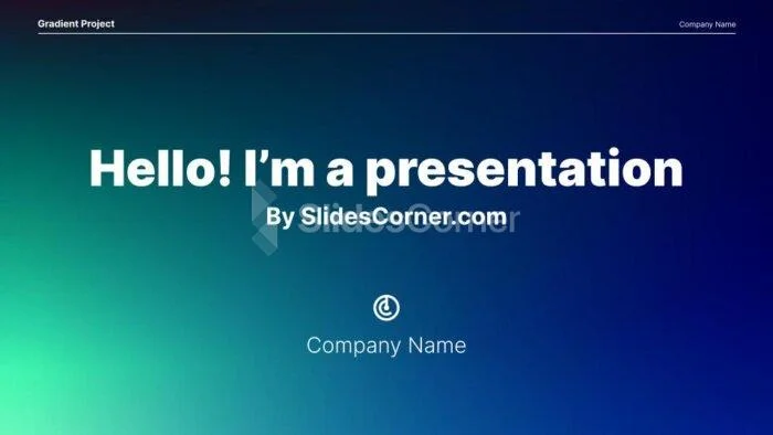 Strong Gradient Colors Template by SlidesCorner.com