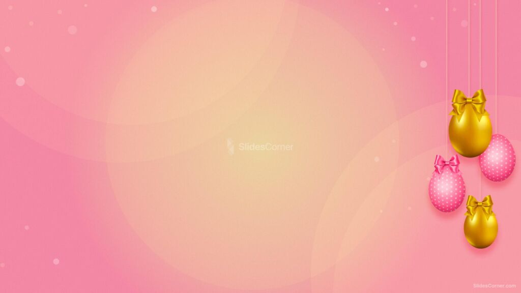 Easter Background & Wallpaper Pink and Gold