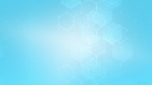 01 - Medical Background HD Light Blue Hexagons by SlidesCorner.com_
