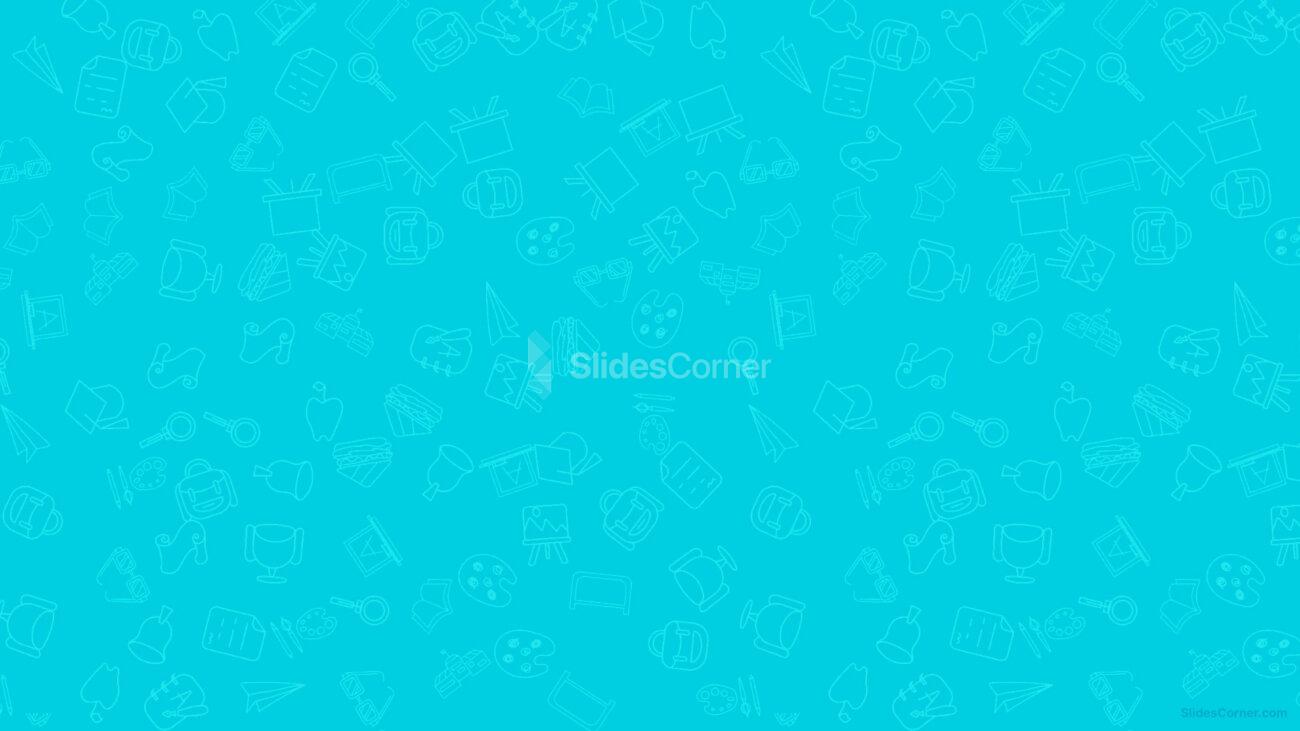 Blue Back To School Multicolor Free PPT Background by SlidesCorner.com