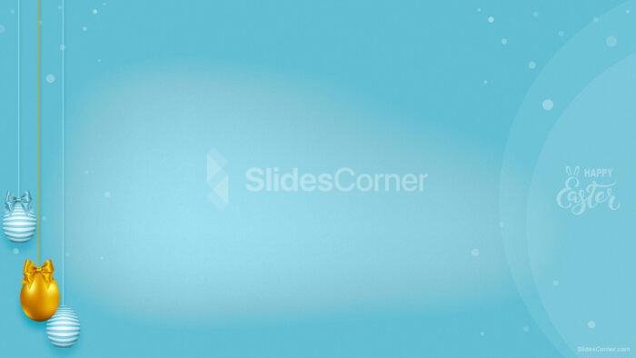 Happy Easter Slide Background for PPT, Google Slides or Wallpaper