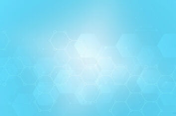 Medical Background HD Light Blue Hexagons by SlidesCorner.com